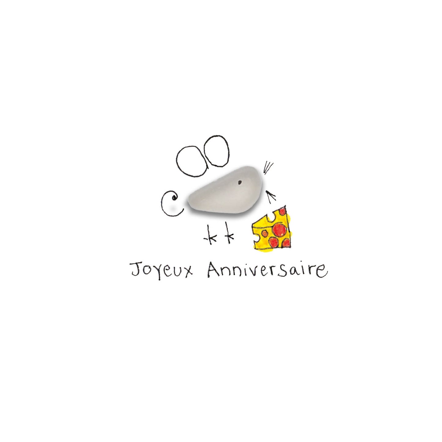 Verre de mer - Joyeux anniversaire souris