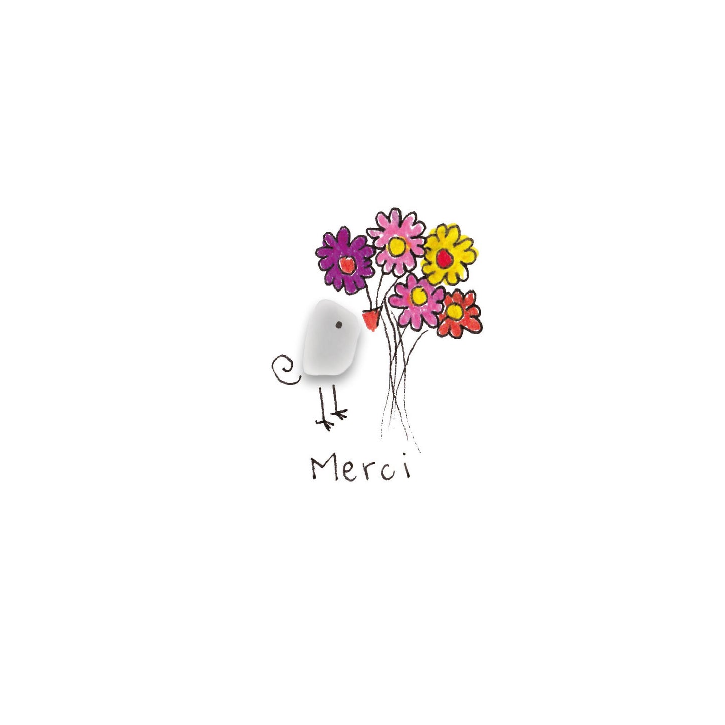 Verre de mer - Merci, fleurs
