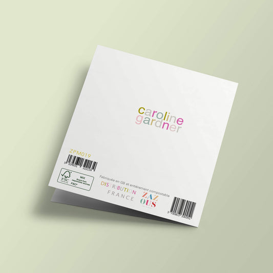 Pompons - Vase de fleurs, 'joyeux anniversaire mon amour'