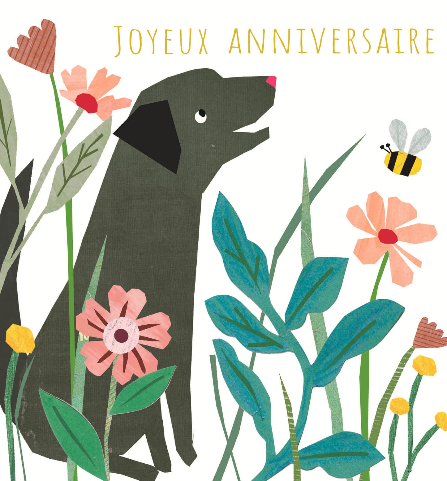Paper Collage - Chien