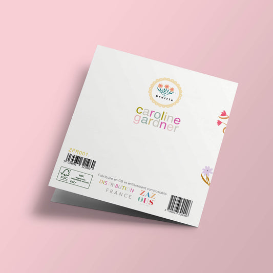 Prairie - Bouquets de fleurs de couleurs, joyeux anniversaire