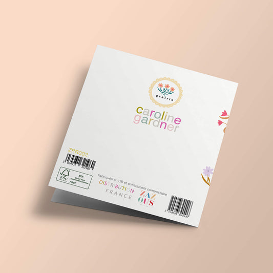 Prairie - Fleurs mauves en pattern