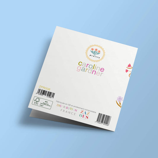 Prairie - bouquets de fleurs en gommettes