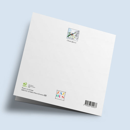 Flowery Song - Finch and syringa