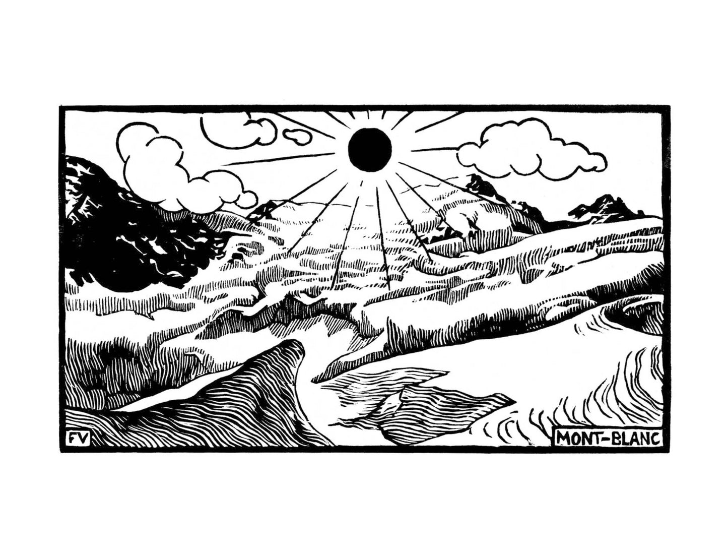 Estampes - Mont-Blanc