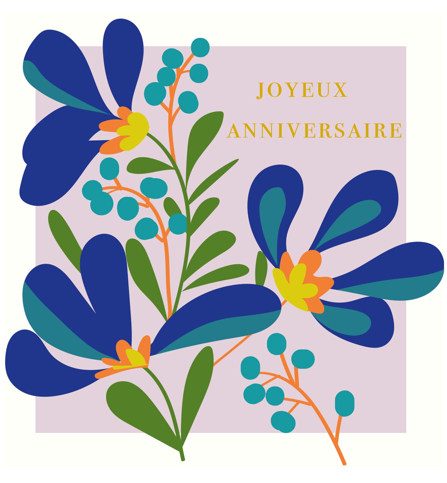 Meadow - Iris violets, joyeux anniversaire