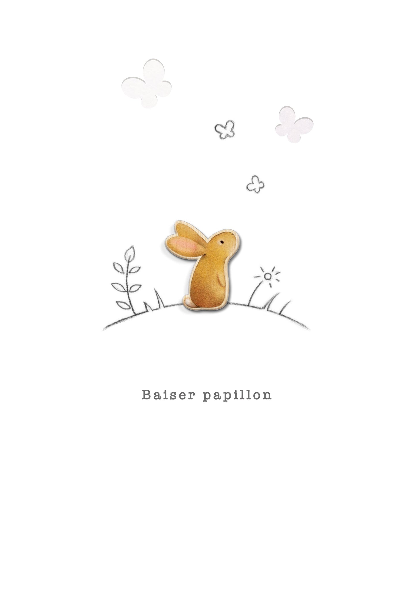 Doodlewood - "Baiser papillon", lapin