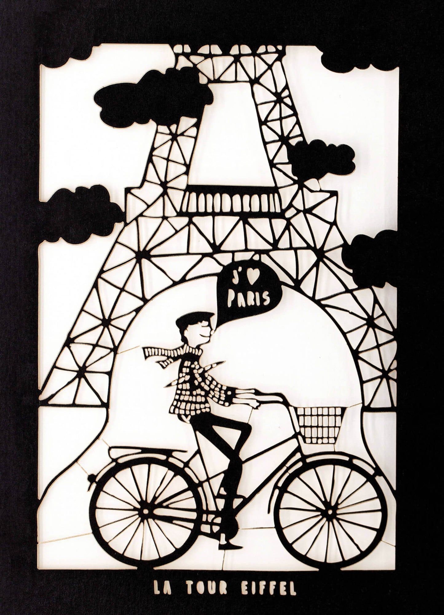 Paris Laser-Cut Cards - Facades and Eiffel Tower