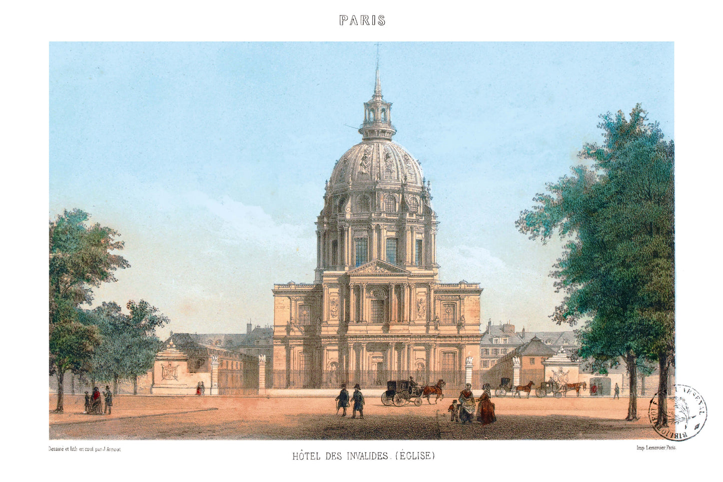 Paris Lithographie - Hôtel des Invalides