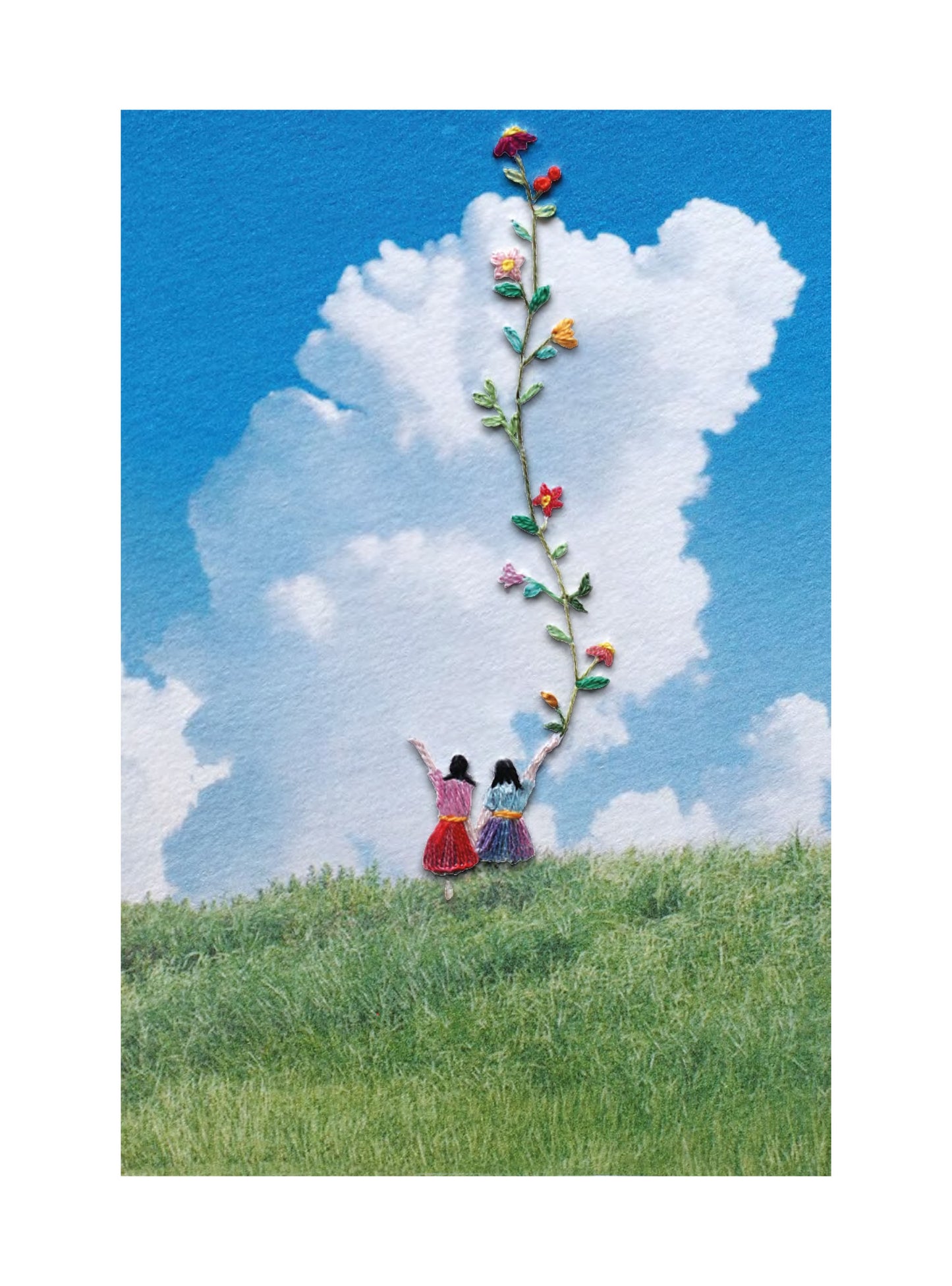 Poésie Brodée - Le nuage