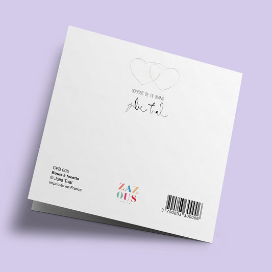Cousue de fil blanc - Boule à facette
