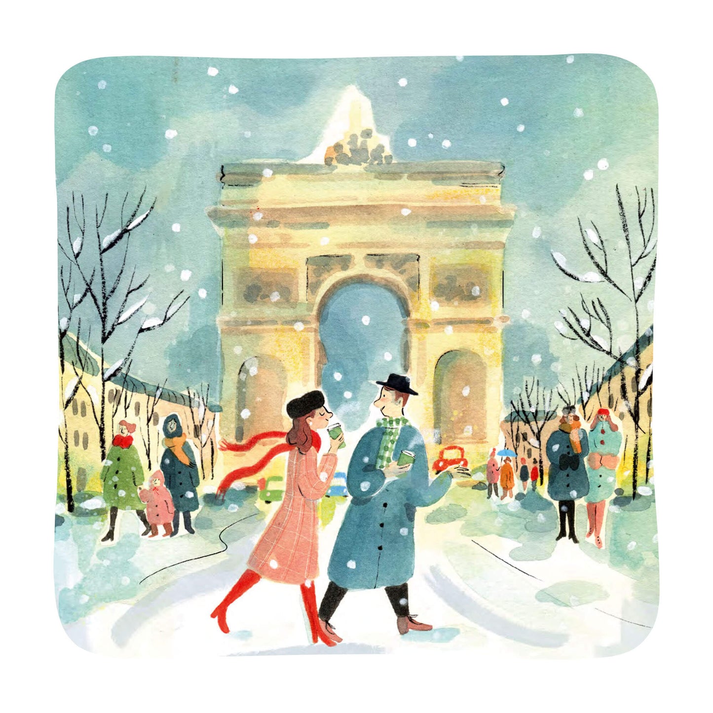 Paris Je T'Aime - L'Arc de Triomphe sous la neige