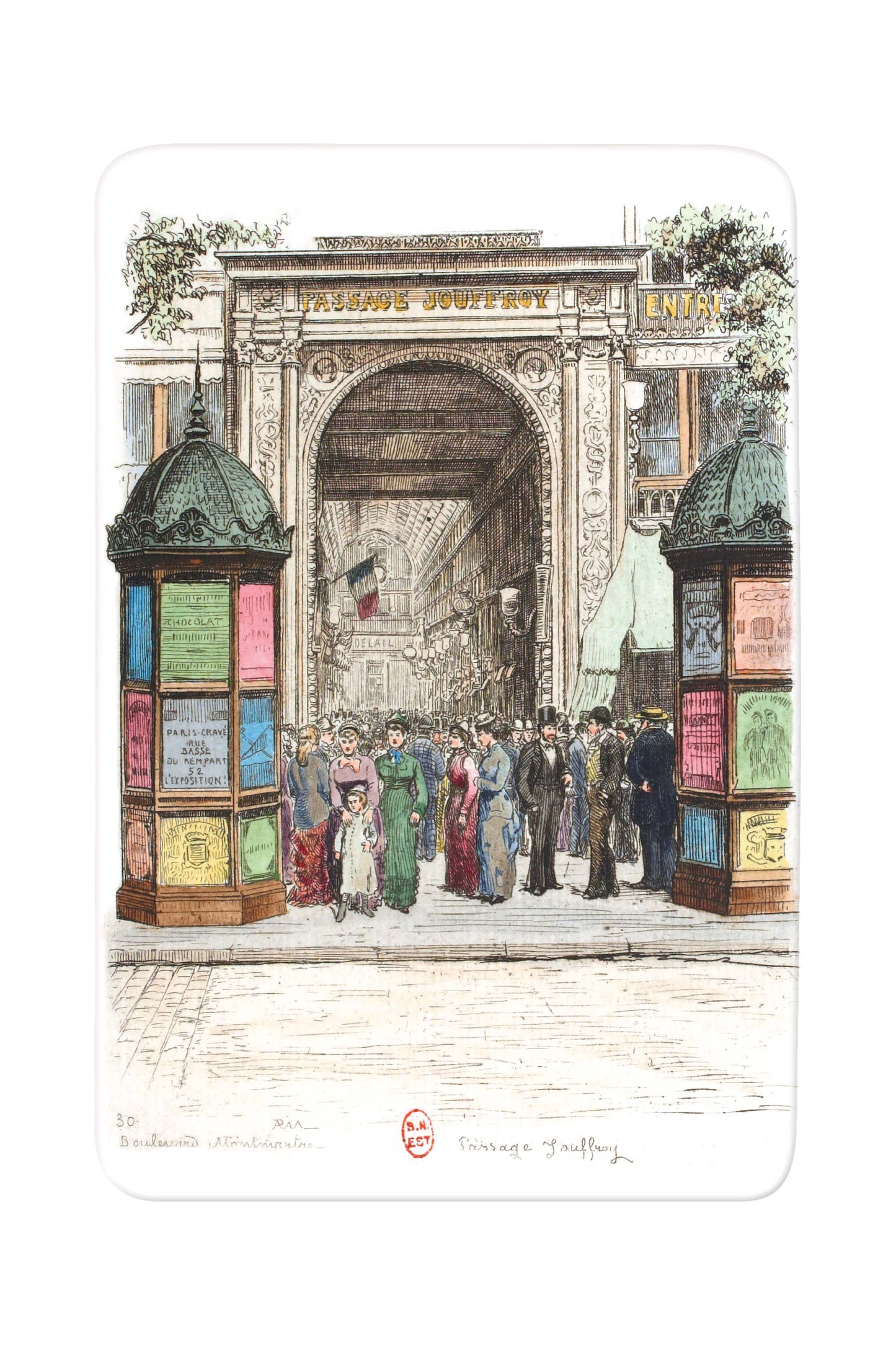 Paris, Les Grands Boulevards - Boulevard Montmartre : Passage Jouffroy