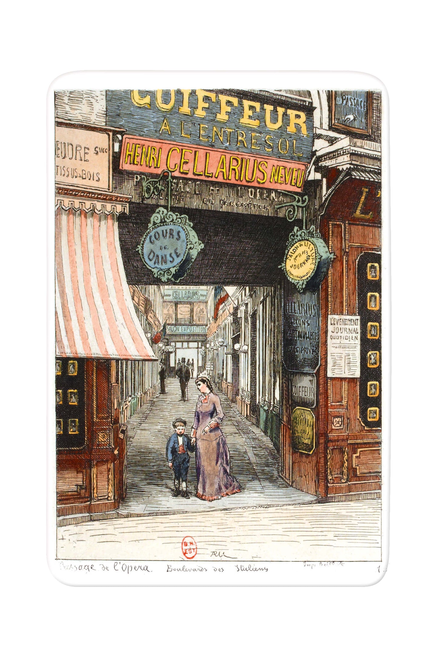 Paris, Les Grands Boulevards - Passage de l'Opéra : Boulevard des Italiens