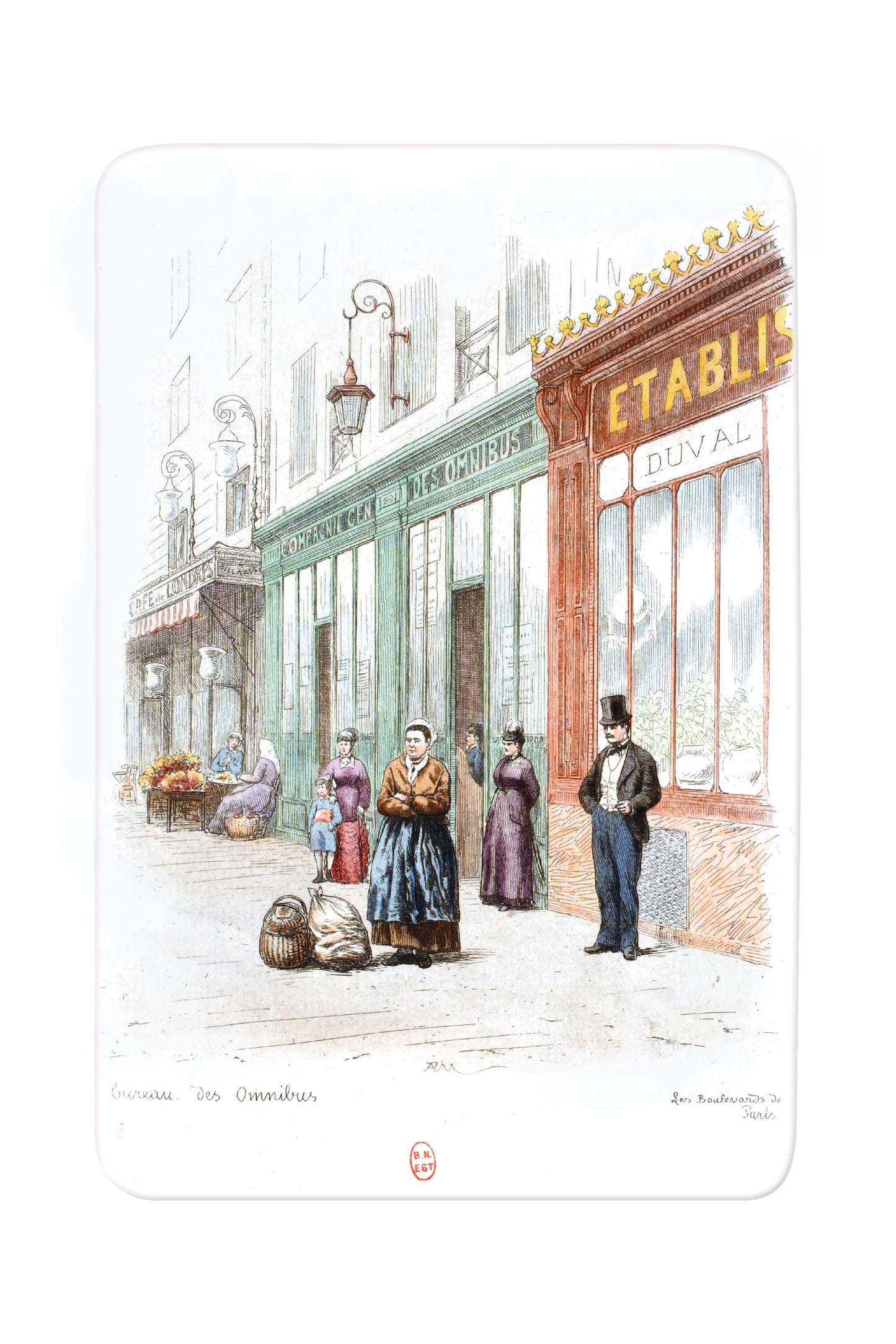 Paris, Les Grands Boulevards - Bureau des Omnibus