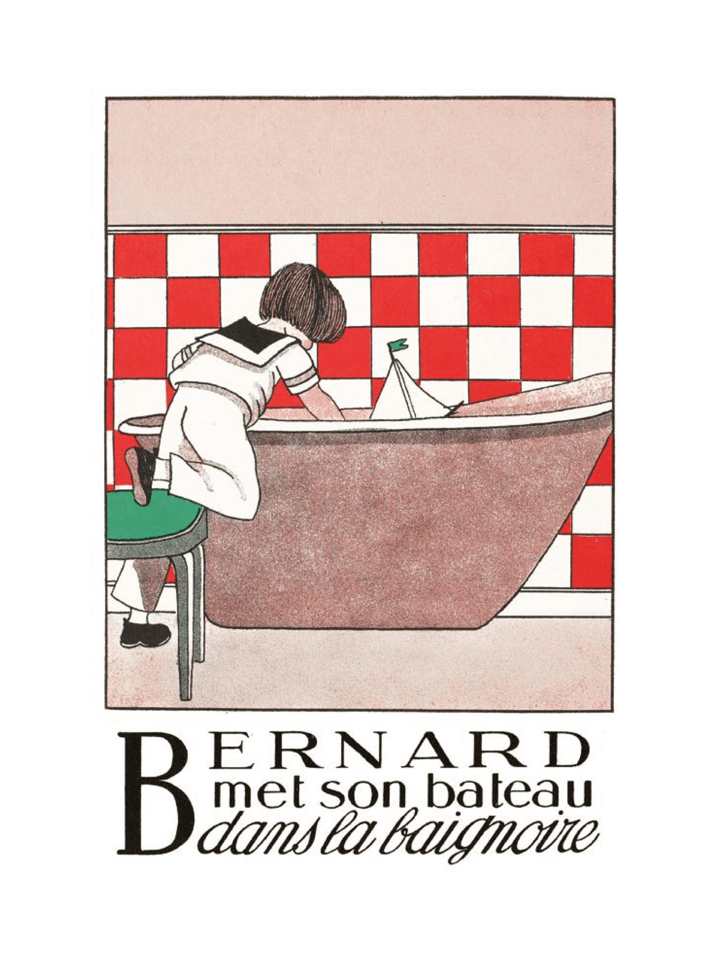 Alphabet - Bernard et son bateau