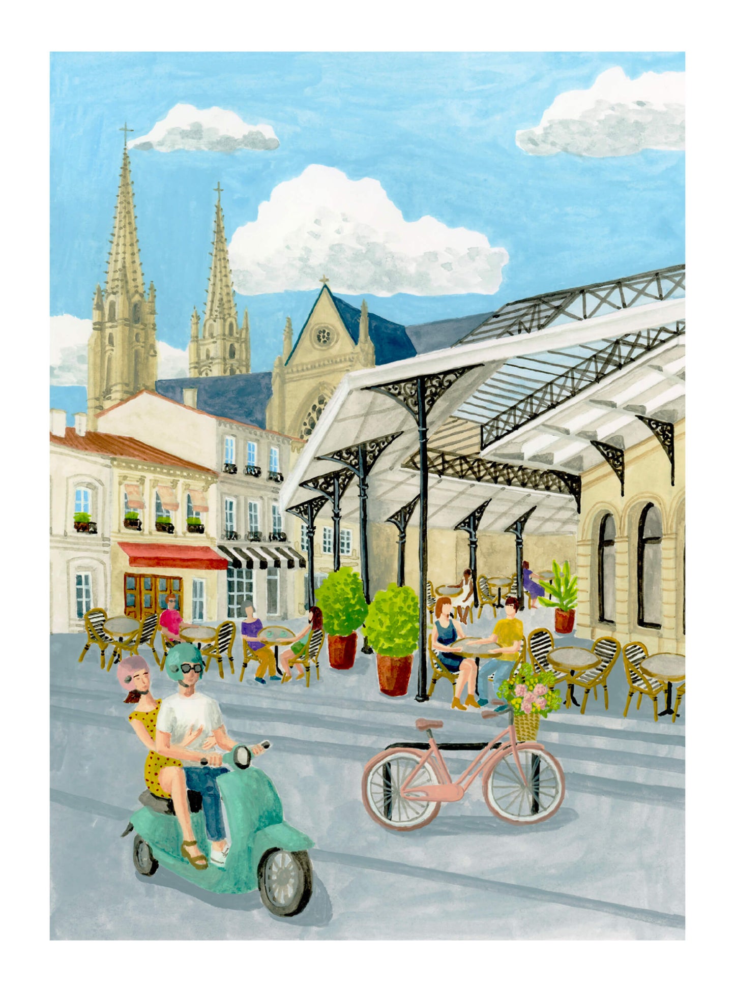 Une face de "Mélanie A Bordeaux" par Mélanie Voituriez