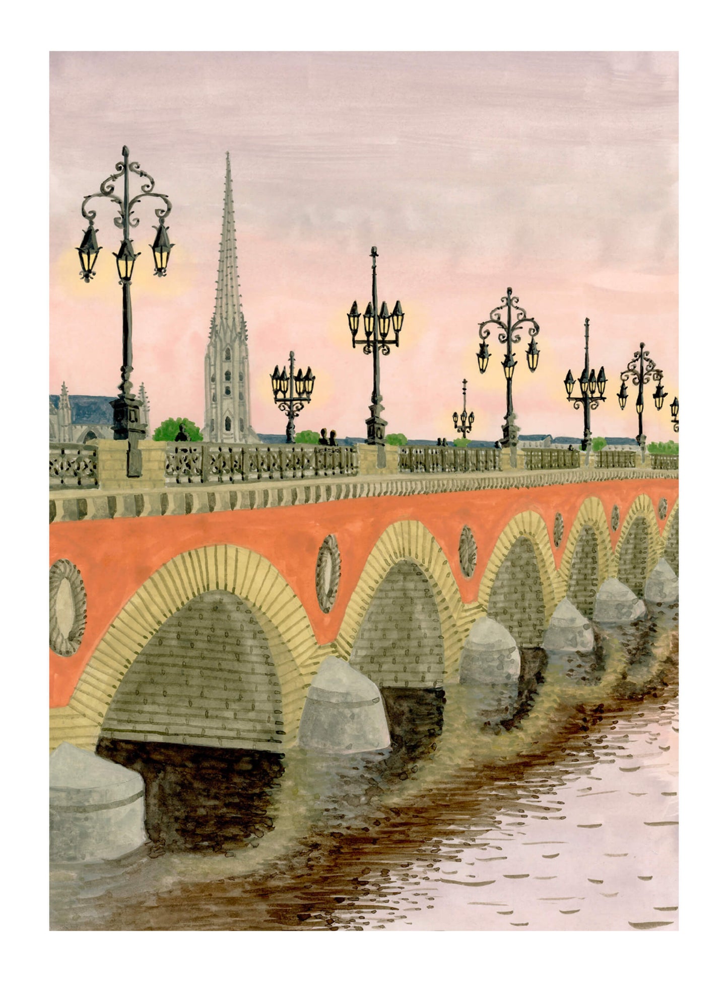 Mélanie A Bordeaux - Pont de pierre