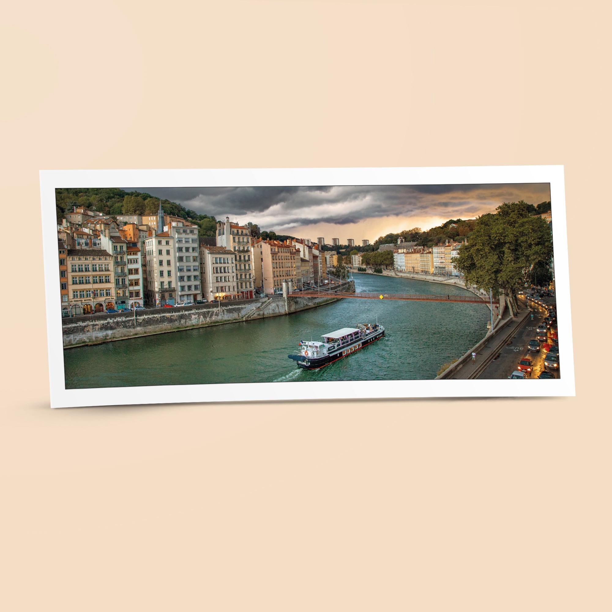 Carte panoramique - Quai de Saône