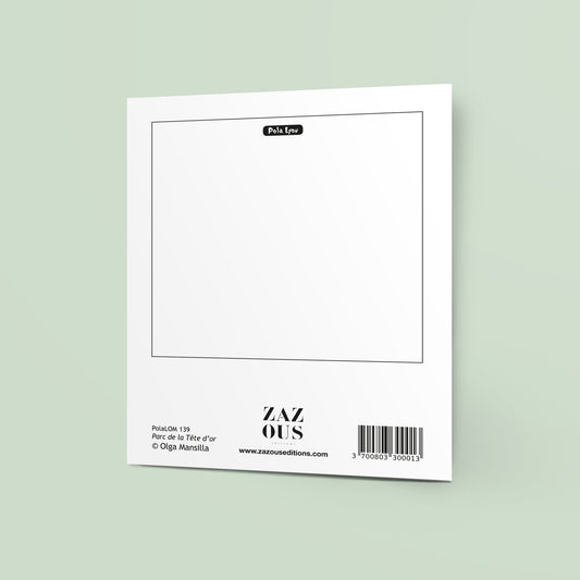 Carte polaroid - Parc de la Tête d'Or, Lyon