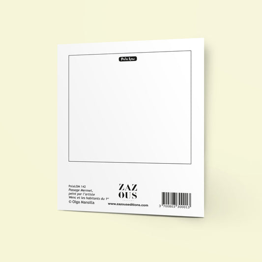 Carte polaroid - Passage Mermet par Wenc, Lyon