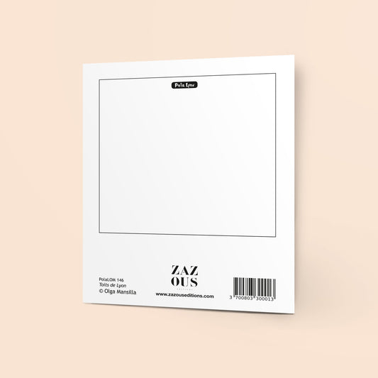 Carte polaroid - Toits de Lyon, Lyon