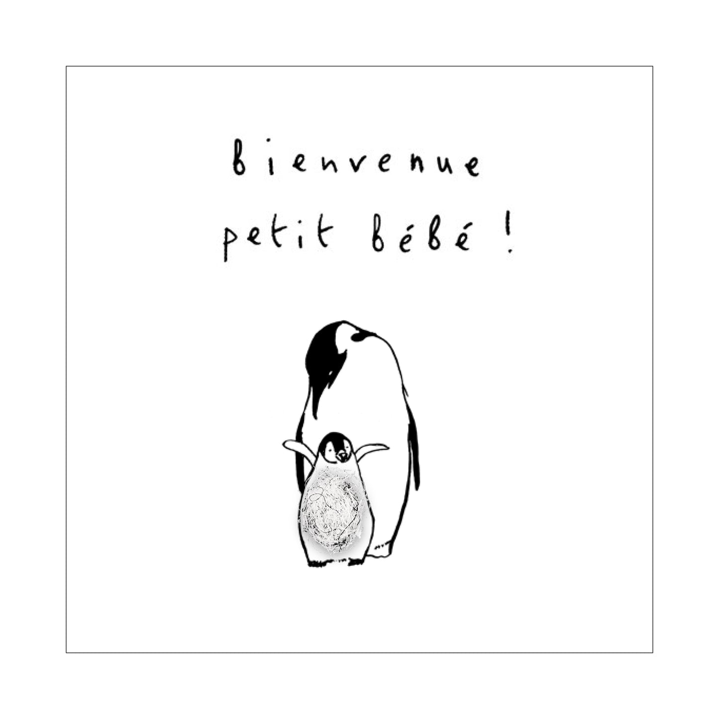 Touffes de laine - Pingouins
