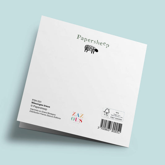 Touffes de laine - Mésanges bleus