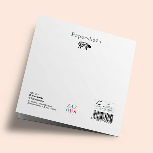 Touffes de laine - Rouge-gorge