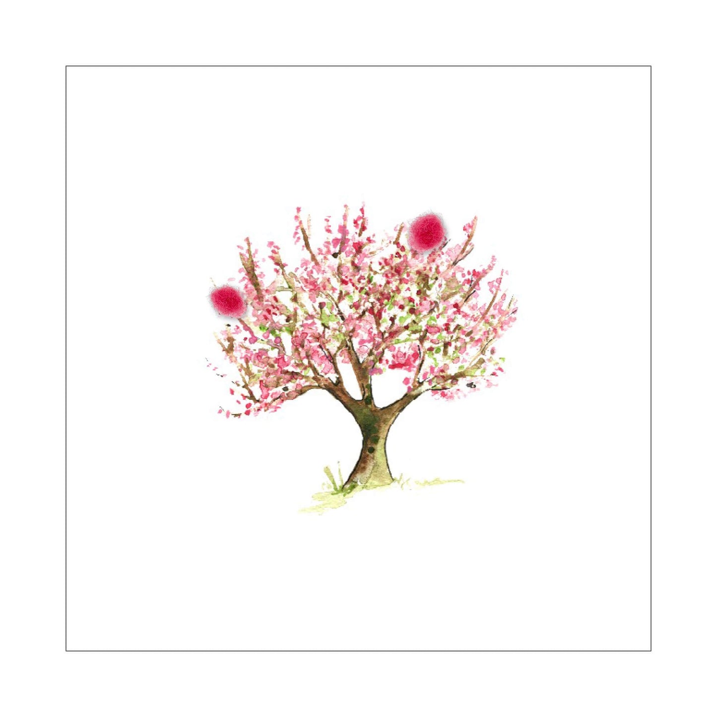 Touffes de laine - Fleur de pommier