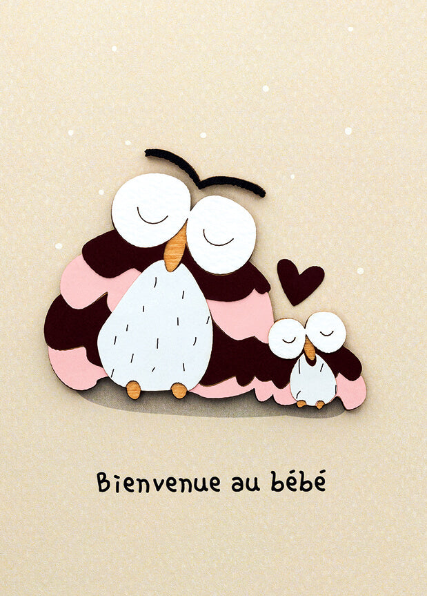 Bouts de bois - Bienvenue au bébé, chouettes