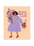 Joie de vivre - "Une fleur parmi les fleurs", femme avec fleurs