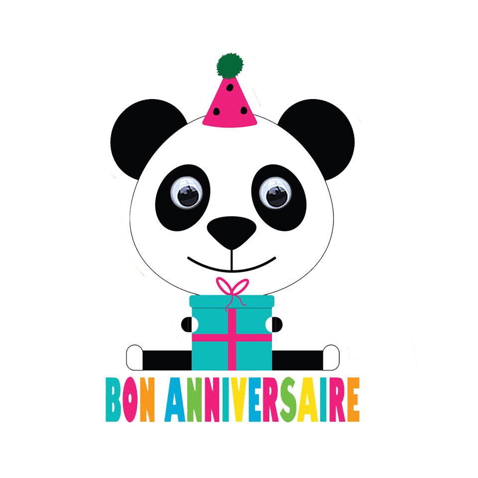 Paws & Party Hats - Découpée Panda