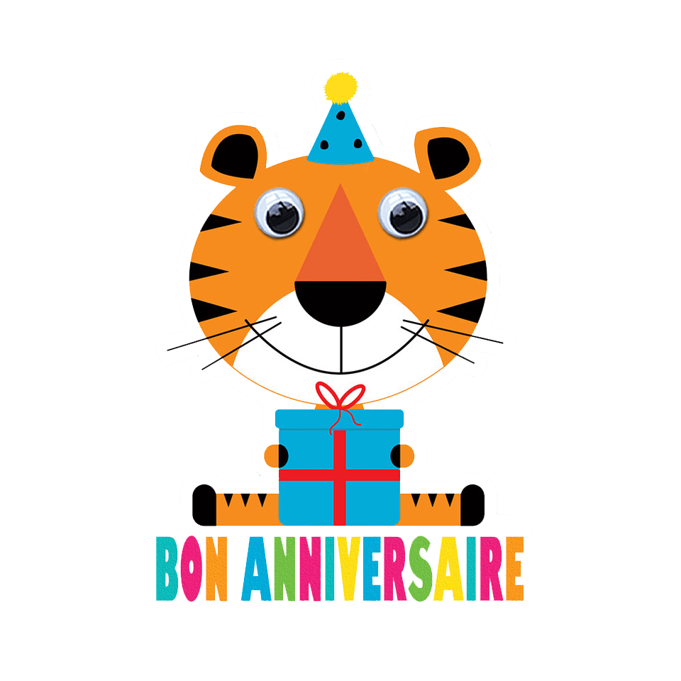 Paws & Party Hats - Découpée Tigre