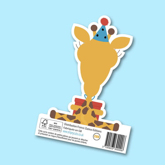 Paws & Party Hats - Découpée Girafe