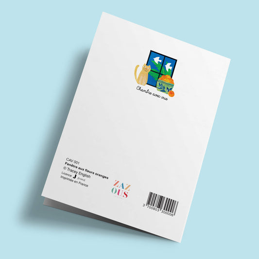 Chambre avec vue - Fenêtre aux fleurs oranges