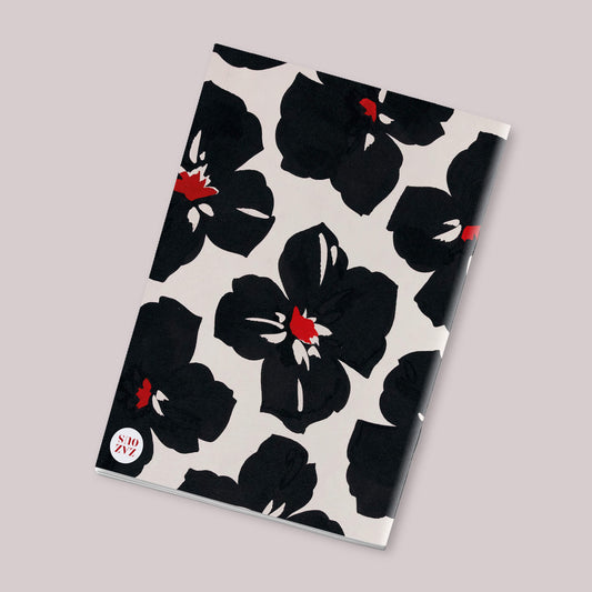 Small Notebook - Black roses