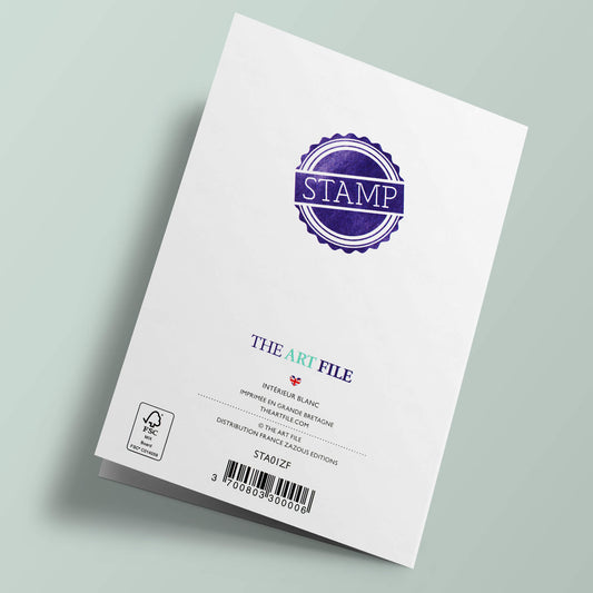 Stamp - Ecureuil dans un arbre, joyeux anniversaire