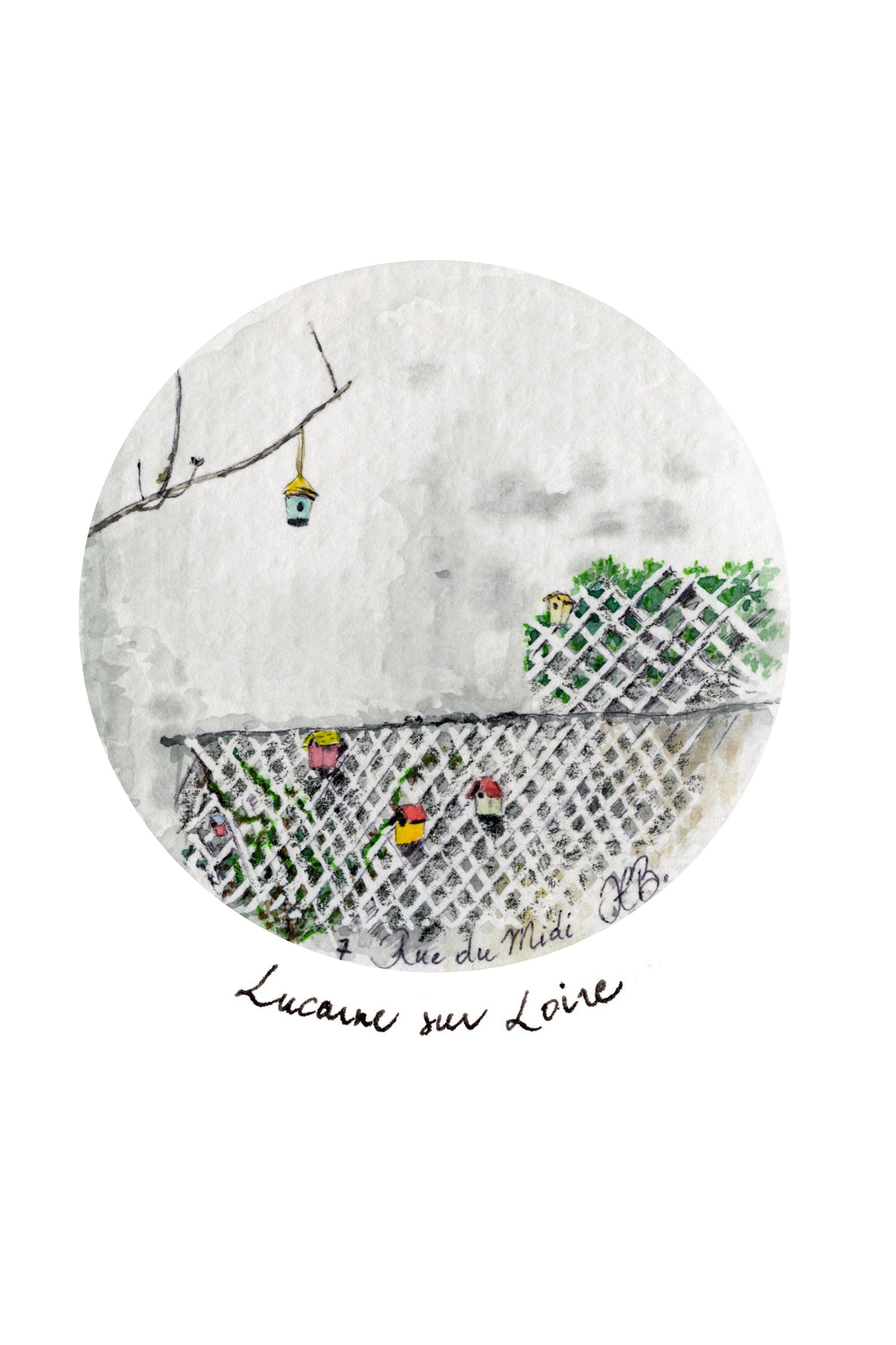 Skylight on the Loire - Colourful birdhouse