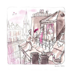 Paris poésie - Fleurs pour toi sur le toit