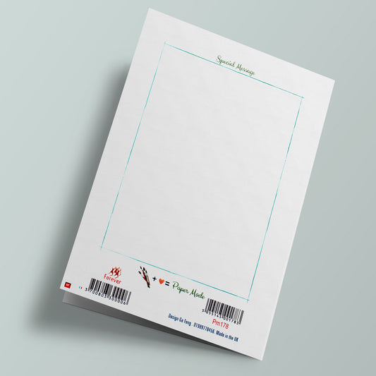 Carte découpée - Arbre en forme de cœur avec oiseaux