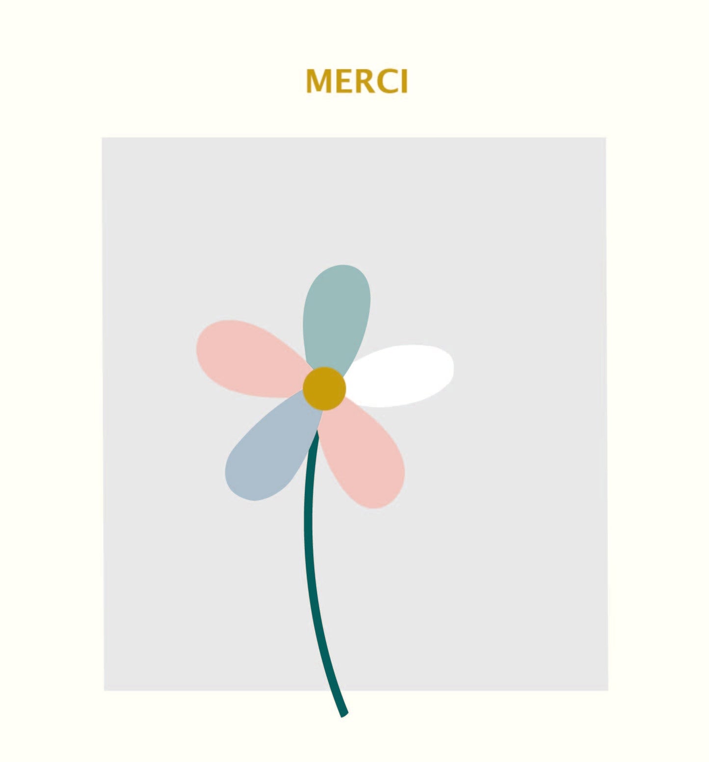 Framed - fleur de remerciement