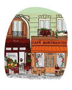 Carte à planter - Paris, Café Montmartre