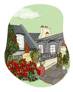 Carte à planter - Paris, toits