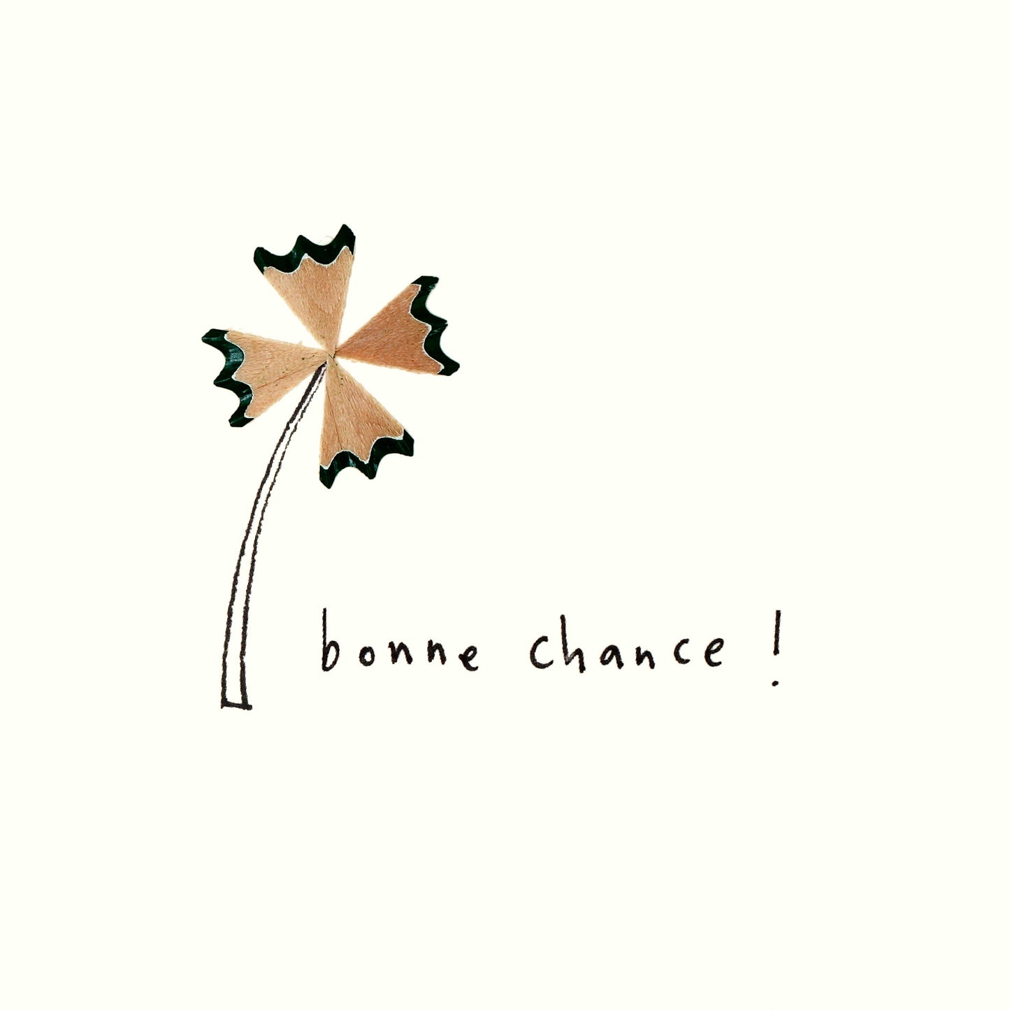 Pencils - 'good luck', clover