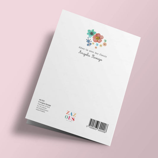 Say it with flowers - Je pense à toi ! - pink and plum flowers