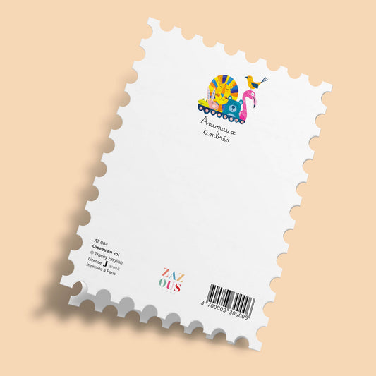 Animaux Timbrés - Oiseau noir