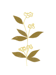 Fleurs de coton - Dompte-venin - carte cousue