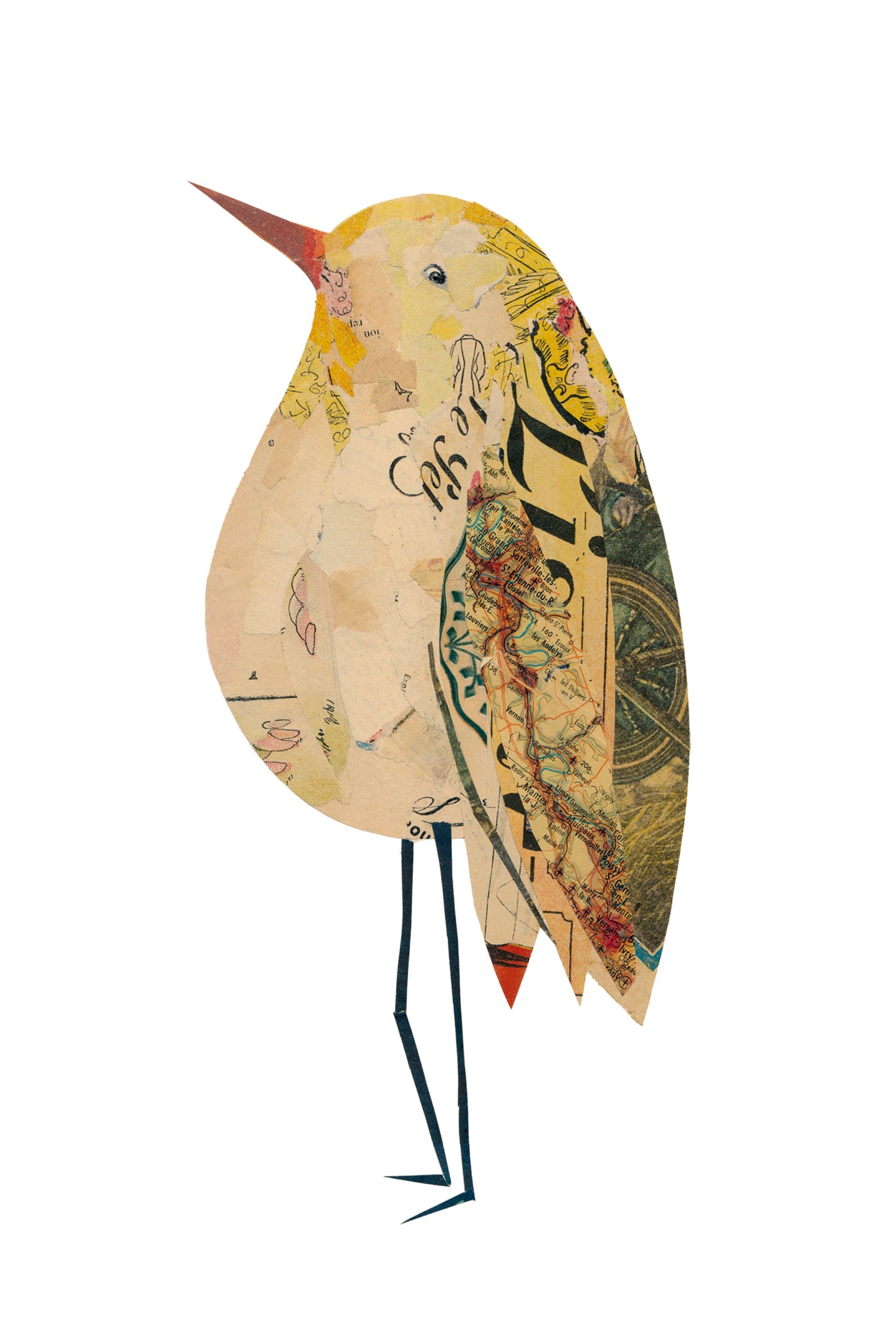 Les zoizos - Wooden card - bird