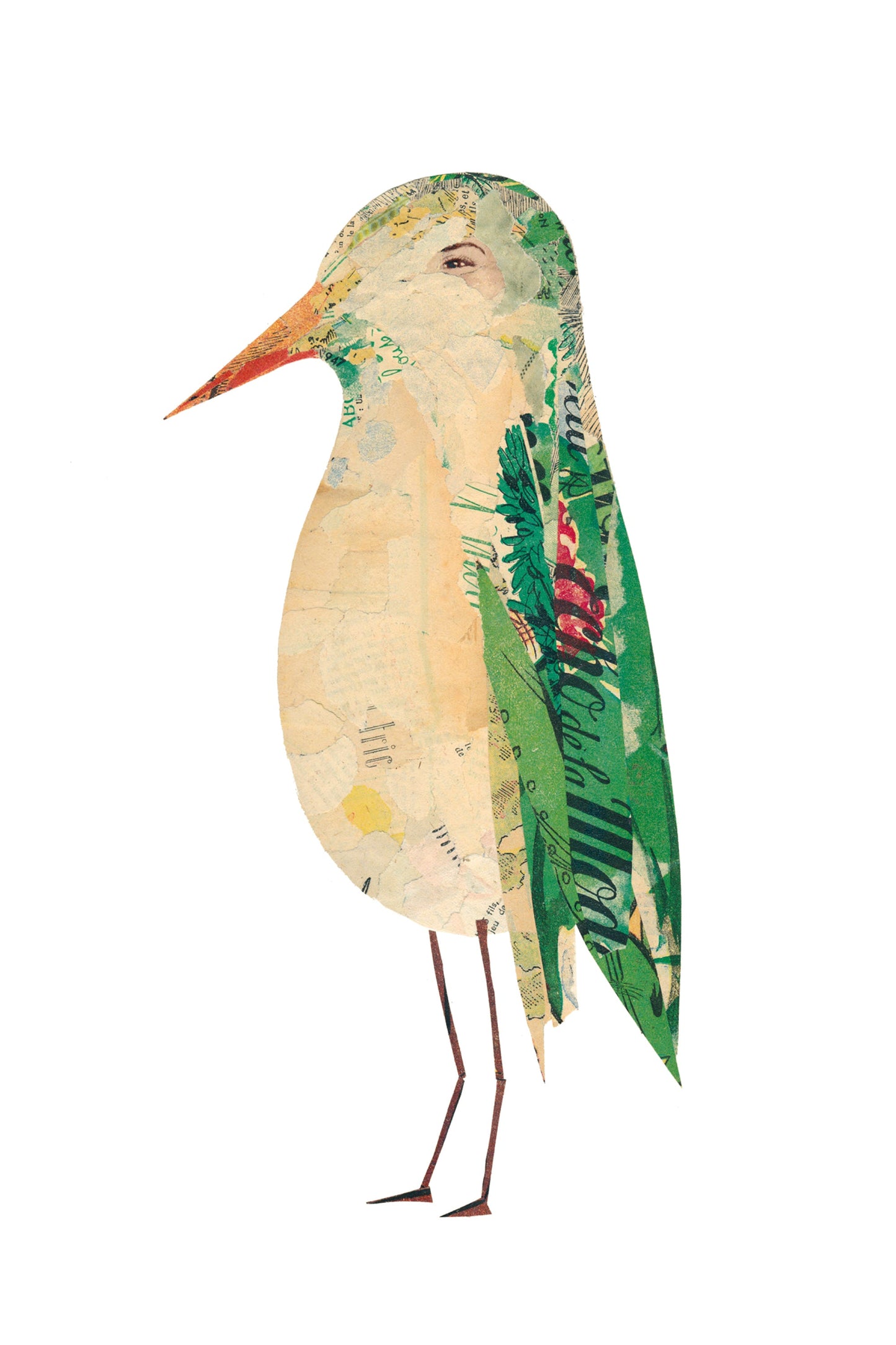 Les zoizos - Wooden card - bird